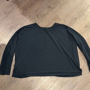 Girlfriend Collective Black Long Sleeve Tee